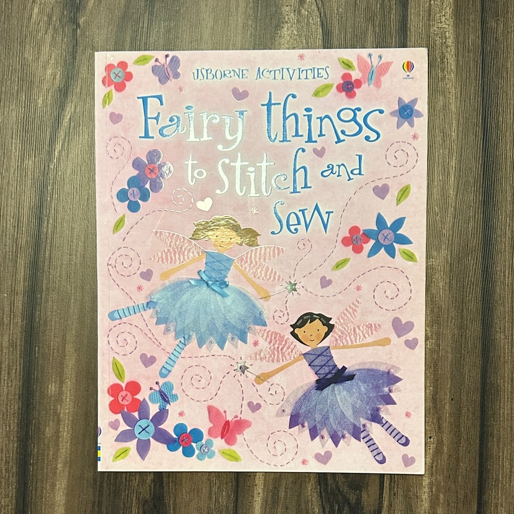 Usborne Activities Fairy Things to Stitch and Sew - Pink and Purple